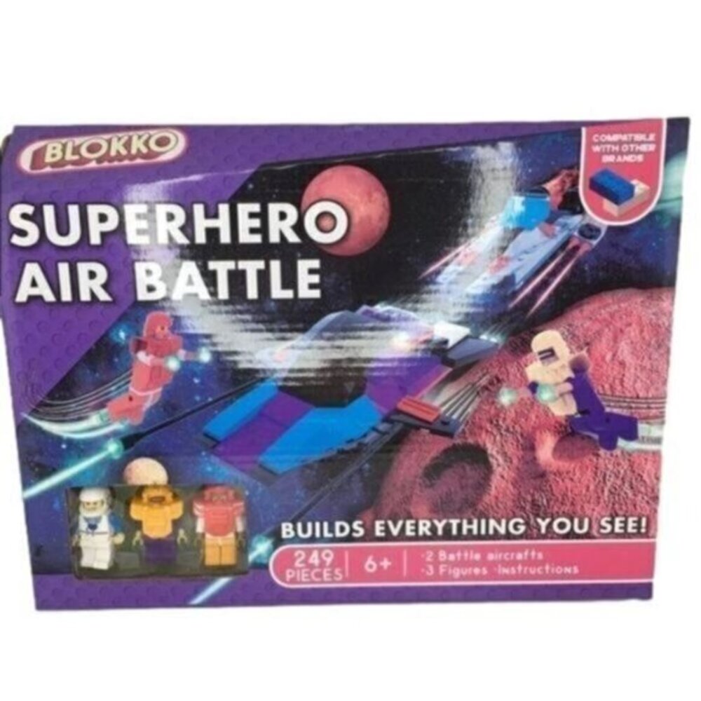 Blokko Superhero Air Battle 249 Pieces Bui…